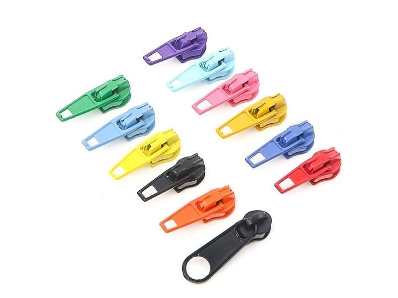 Suoja 10Pcs/pack 3# Nylon Zipper Pull Slider Head For DIY Repair Pillow Quilt Carousel 2