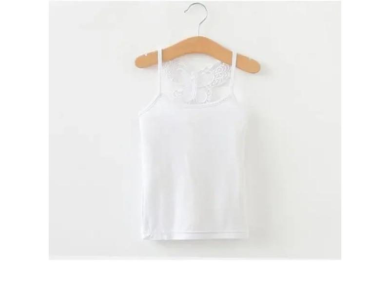 Summer Kids Underwear Sleeveless Vest Modal Tops For Girls Candy Color Tank Carousel 1