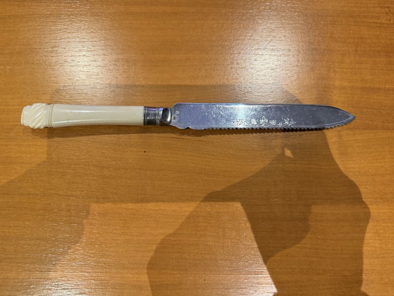 Vintage Bone Handle Cake Knife Carousel 1