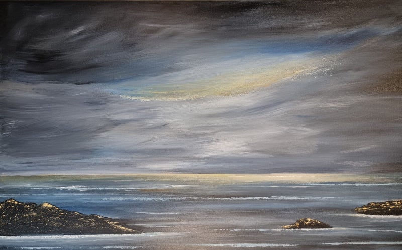 'Midnight Waters' - Large Abstract Seascape Painting63616842815875113