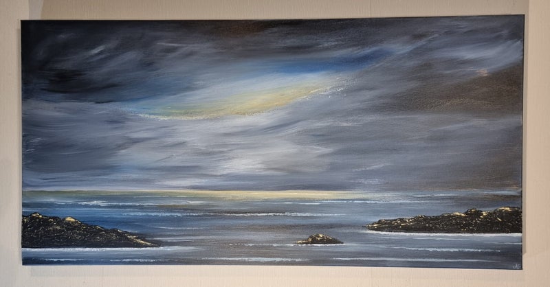 'Midnight Waters' - Large Abstract Seascape Painting63616842815875114