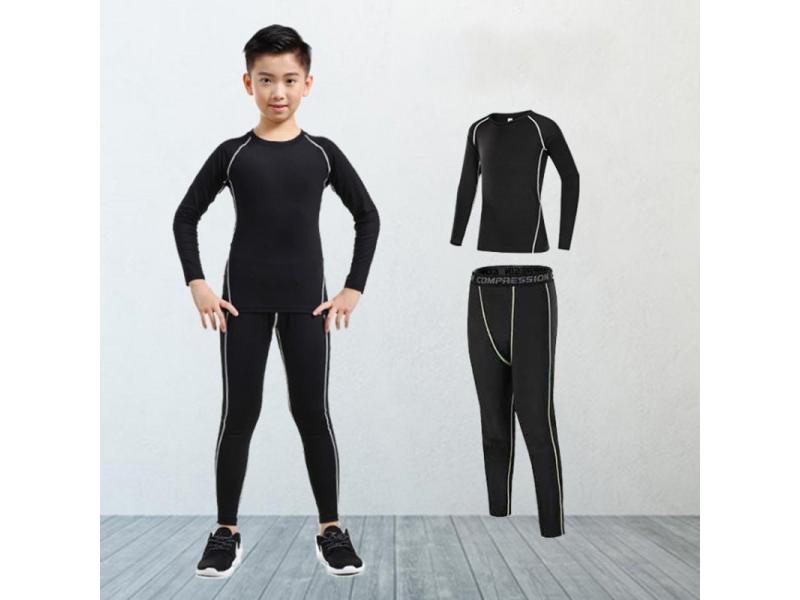 Boys Girls Winter Warm Long Johns Thermo Underwear For Kids Carousel 1