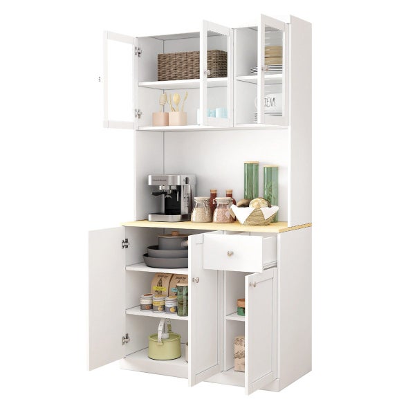Kitchen Cabinet Buffet Table Sideboard Storage Carousel 14