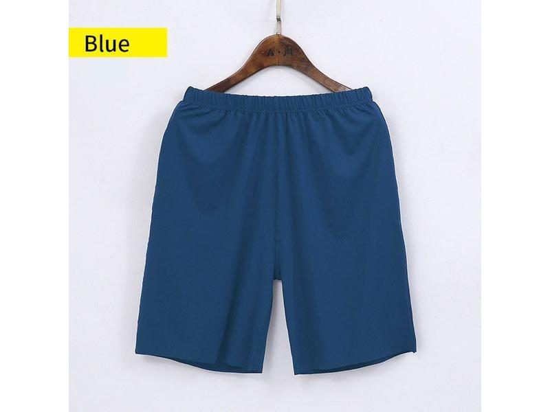 Men's Ice Silk Sleep Bottoms Elastic Thin Shorts Plus Size 5XL Breathable Carousel 1