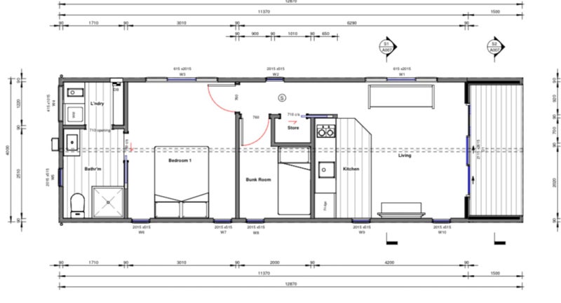 12.37m/4.0m Minor dwelling /Tiny Home /granny flat Carousel 16