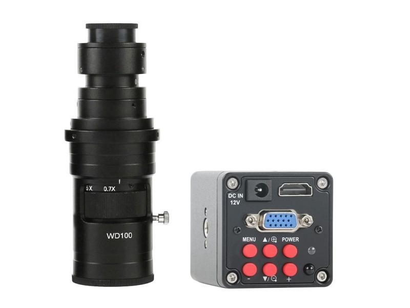 SONY IMX323 14MP 1080P Camera W/ 100X-500X Zoom C-mount Lens LED Light Carousel 1