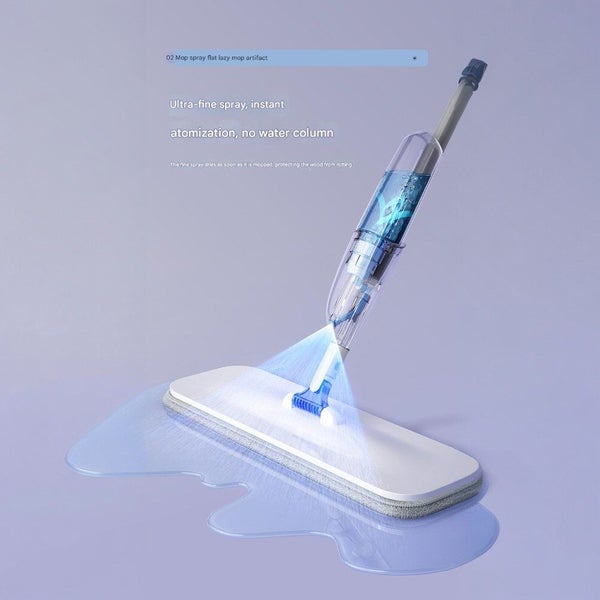 Flat Spray Mop Set – Includes 5 Microfiber Pads Scraper Water Tank Carousel 1