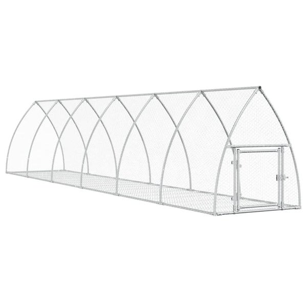 Rabbit Hutch Silver 600X105X120 Cm Galvanised Steel Txnopxk Carousel 2