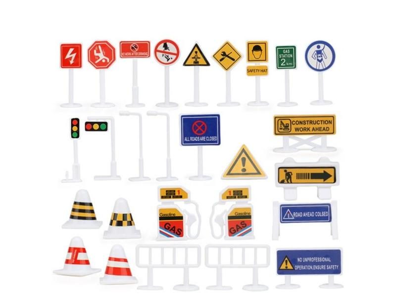 Road Mat Children Engineering Parking Lot Map Boy Girls Educational Toy Cartoon Carousel 1