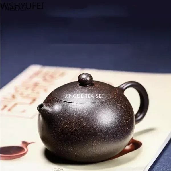 Yixing Tea Pot Boutique Purple Clay Xishi Teapot Ore Beauty Kettle Master Carousel 1