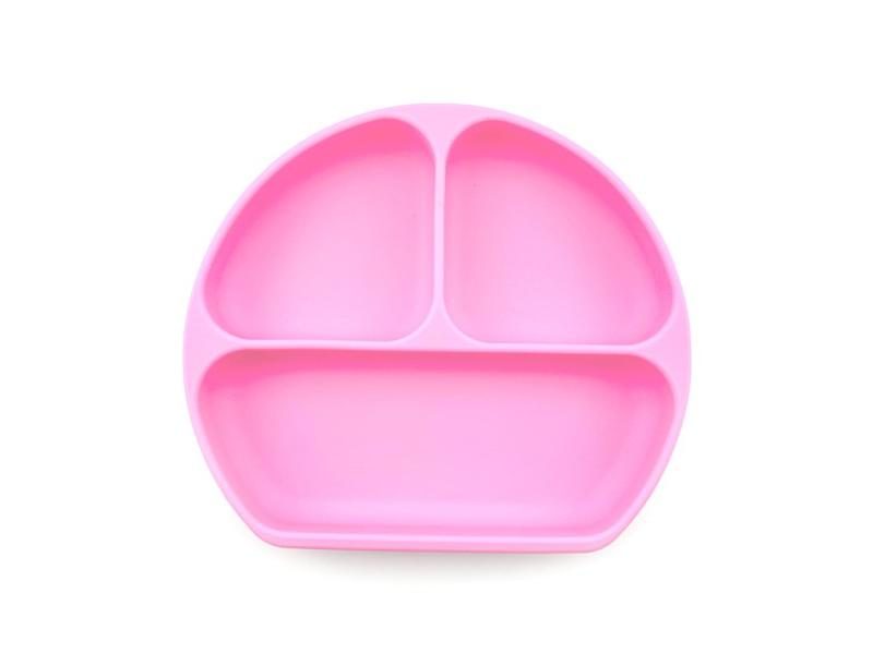 Children's Baby Silicone Sucker Bowl Tableware Set With Smile Face Carousel 1