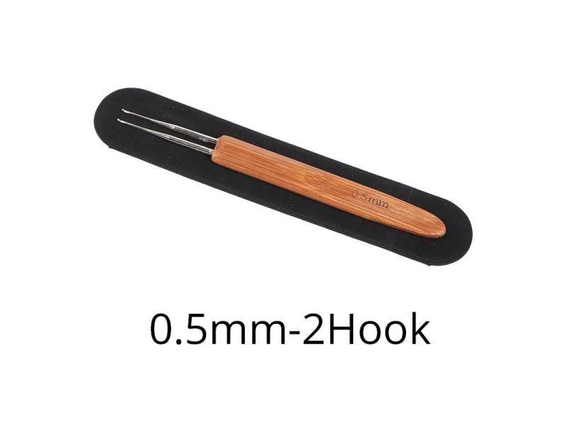 Nunify Bamboo Dreadlock Crochet Hook Dreads Tool (1 Hook 2 Hooks 3 Hooks) Carousel 1