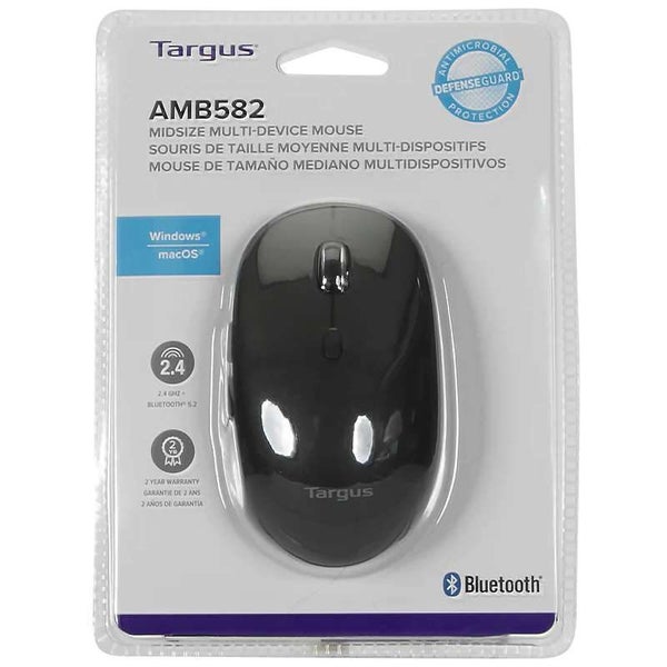 Targus Midsize Comfort Multi-Device Antimicrobial Wireless Mouse Carousel 9