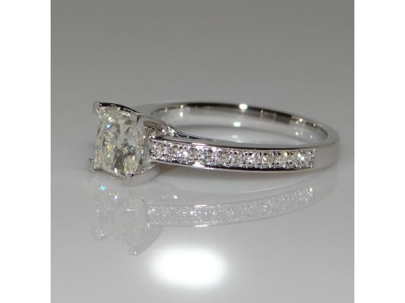 CC Jewelry Fashion Rings For Women Silver Color Simple Design Princess Square Carousel 1