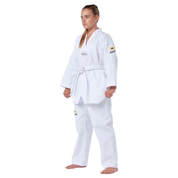 Kwon Evolution Adult 170cm Uniform White Collar - WT Approved Carousel 1