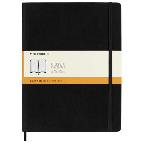 Moleskine QP621 Notebook XL Black Soft Cover Ruled [QP621] Carousel 1