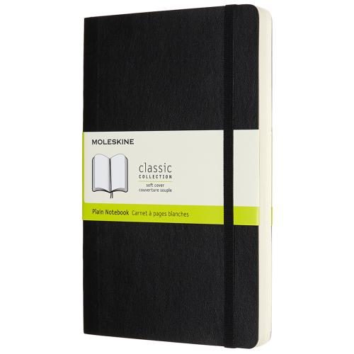 Moleskine QP618EXP Notebook Expanded Large Black Soft Cover Plain [QP618EXP] Carousel 1