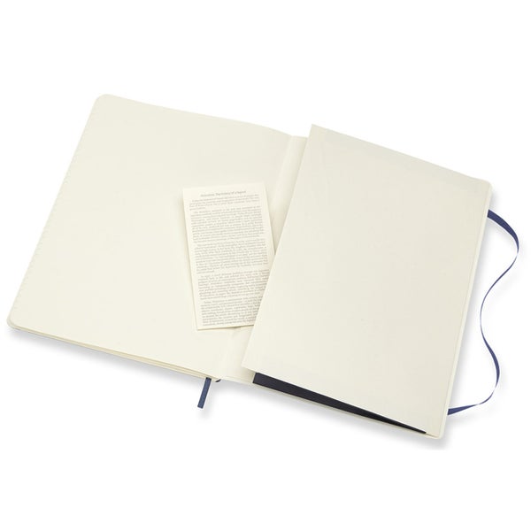 Moleskine QP621B20 Notebook XL Sapphire Blue Soft Cover Ruled [QP621B20] Carousel 5
