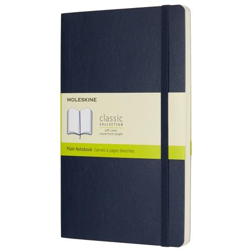 Moleskine QP618B20 Notebook Large Plain Sapphire Blue Soft [QP618B20] Carousel 1