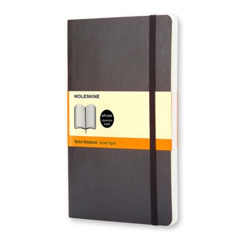 Moleskine QP616 Notebook Large Ruled Black Soft [QP616] Carousel 1