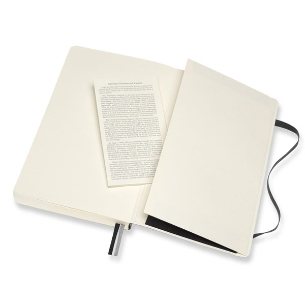 Moleskine QP616EXP Notebook Expanded Large Black Soft Cover Ruled [QP616EXP] Carousel 5