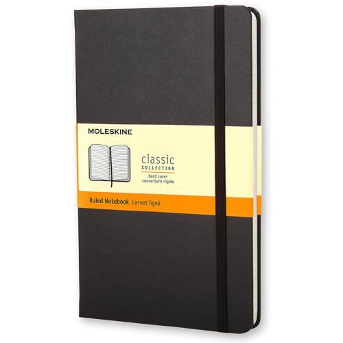 Moleskine QP060 Notebook Large Black Hard Cover Ruled [QP060] Carousel 1
