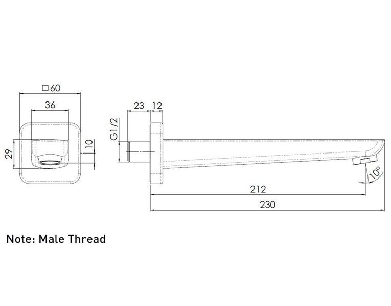 UP CITY SHOWER MIXER CHROME Carousel 2