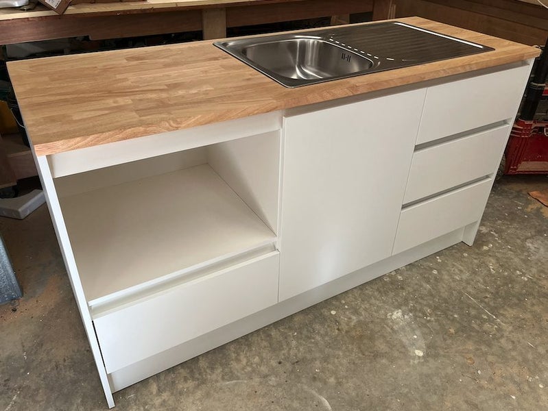 Ready Now! Kitchenette with appliance shelf / new 1650-mm wide *Fully Assembled*62972918324867112