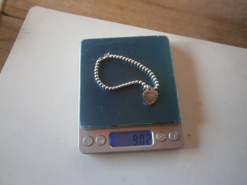 TIFFANY & Co. STG SILVER BEAD CHAIN BRACELET Carousel 7