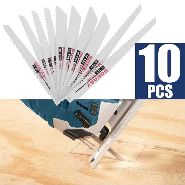 10Pcs Reciprocating Saw Blade Jig Saw Wood Cut Saw Set *Local Clearance* Carousel 1