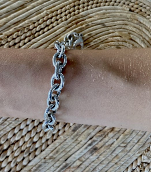 RRP$299 sterling silver chunky bracelet 25 grams solid 925 silver!! Carousel 1
