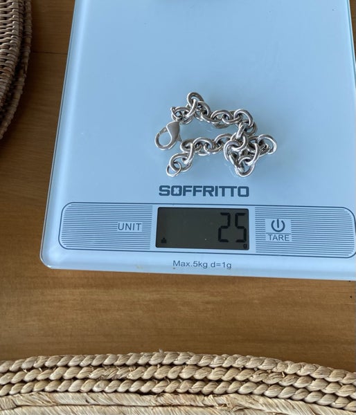 RRP$299 sterling silver chunky bracelet 25 grams solid 925 silver!! Carousel 3
