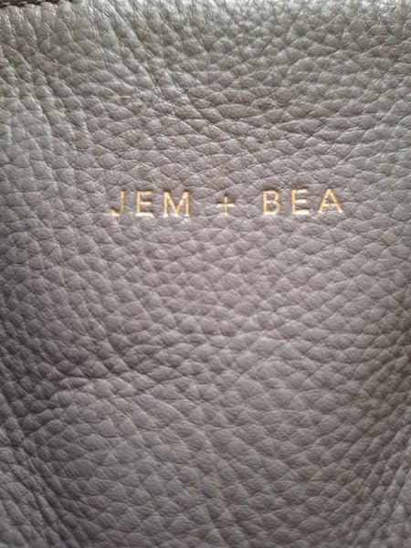 Jem and Bea Changing bag in soft grey leather62864737255299113