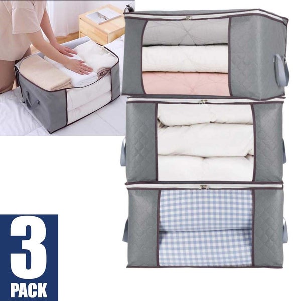 Clothes Storage Box Bags Quilt Blanket Wardrobe *Local STOCK NOW* Carousel 1