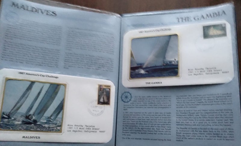 1987 AMERICA’S CUP CHALLENGE FIRST DAY COVERS Carousel 8