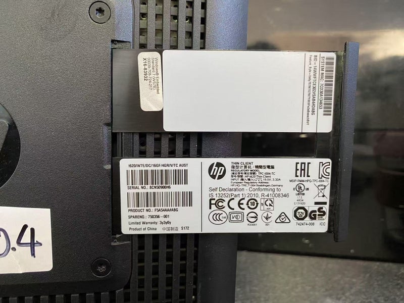 *$1Rev* HP T620 Flexible Thin Client AMD GX-415GA 4GB 16GB SSD Desktop PC Carousel 7