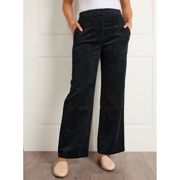 Super Fun Value Pack - 2 pairs Wide Leg Cord Pants - Size 14 - Black & Taupe629595102551071119
