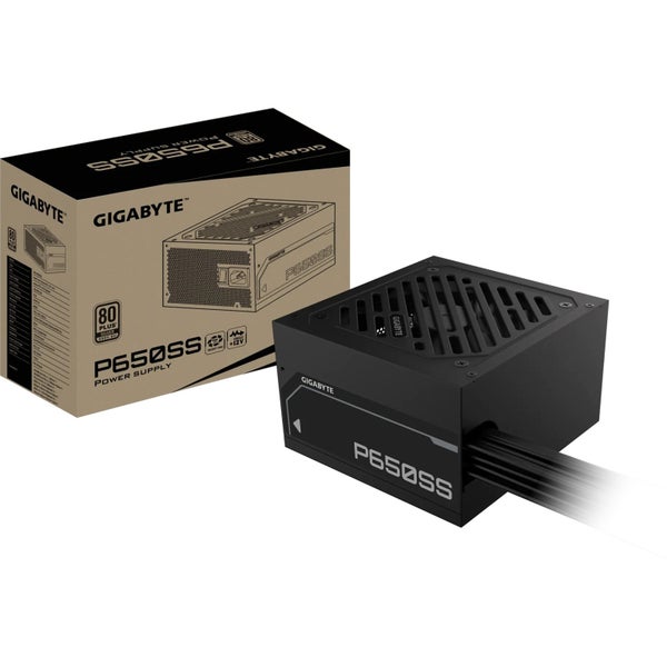Gigabyte P650SS Black 650W ATX 3.1 ready 80 Plus Silver Power Supply - Fixed Carousel 2