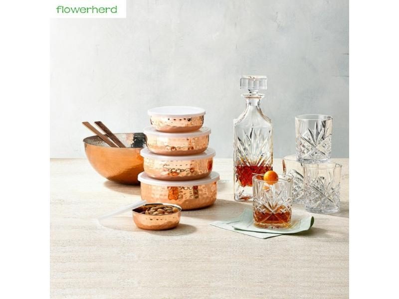 750ml Crystal Square Bottle For Whiskey Vodka Wine Etc. Carousel 1