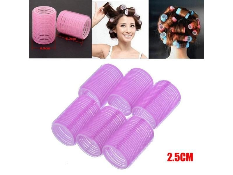 6pcs/set Self Grip Hair Rollers Magic Hair Curlers DIY Styling Tools For Women Carousel 1