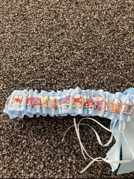 VW Wedding Garter Baby Blue BRAND NEW Carousel 3