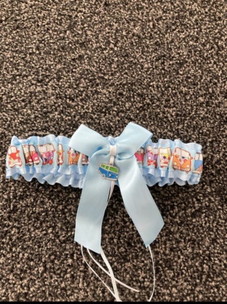 VW Wedding Garter Baby Blue BRAND NEW Carousel 1