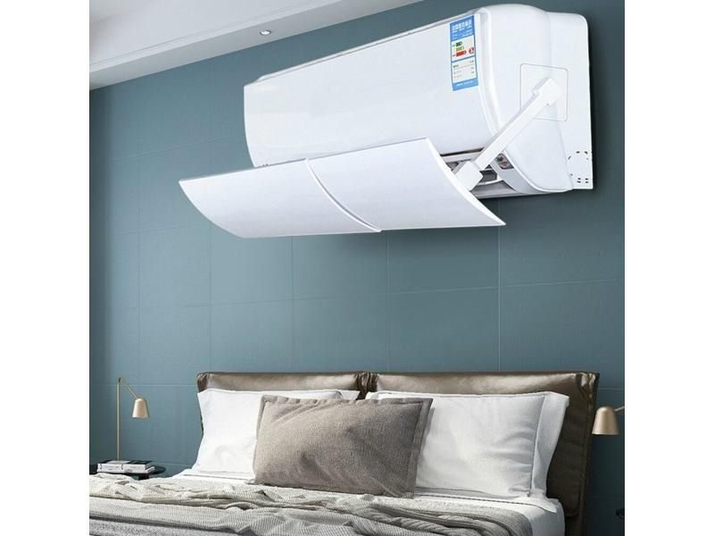 PP Adjustable Anti Direct Blowing Air Conditioner Wind Shield 2 Rod 2 Traceless Carousel 1