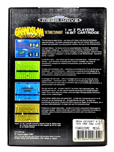 GRAND SLAM The Tennis Tournament (Sega Mega Drive) Carousel 2