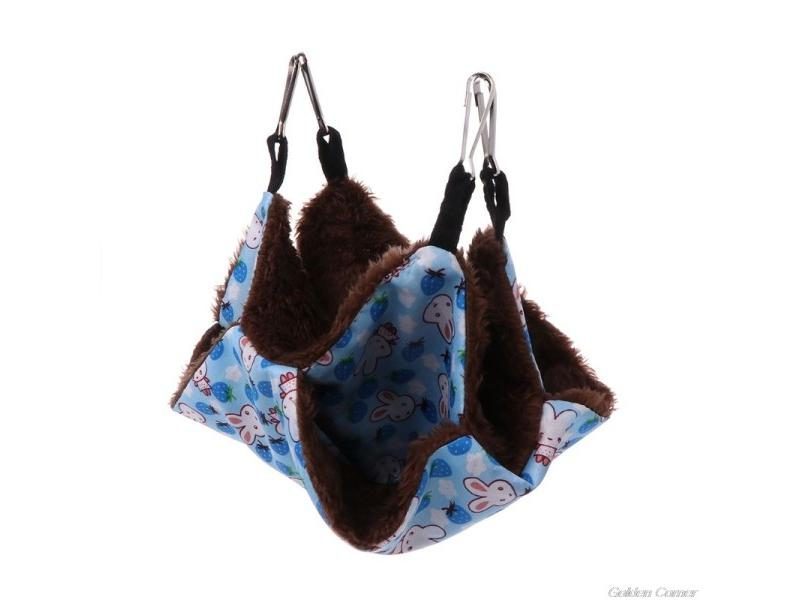 Pet Hammock Double Layer Soft Winter Warm For Chinchilla Hamsters Carousel 1
