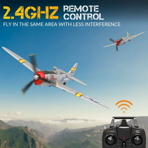 RC Plane for Beginners 4CH WWII Warbird P-47 Thunderbolt with Aileron Carousel 10