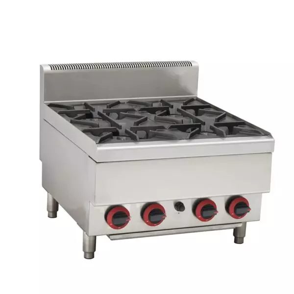 GASMAX Benchtop LPG 4 Burner Cooktop w/ Splashback – JUS-TR-4BLPG Carousel 1