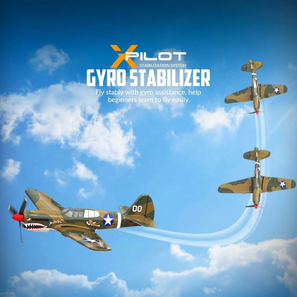 RC Plane 4 Channel Remote Control Airplane Fighter P40 with Aileron Carousel 2