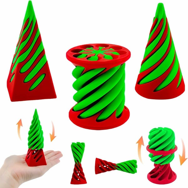 3 Packs Impossible Cone Spiral Cone Fidget Toy Carousel 1