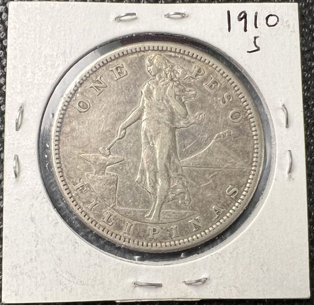 1910-S United States One Peso Silver Coin - ( Large Coin) - Lot E544 Carousel 2